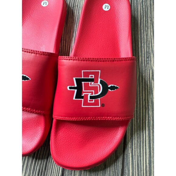 SDSU Aztecs Mens Red Slide Sandals M - Picture 2 of 4
